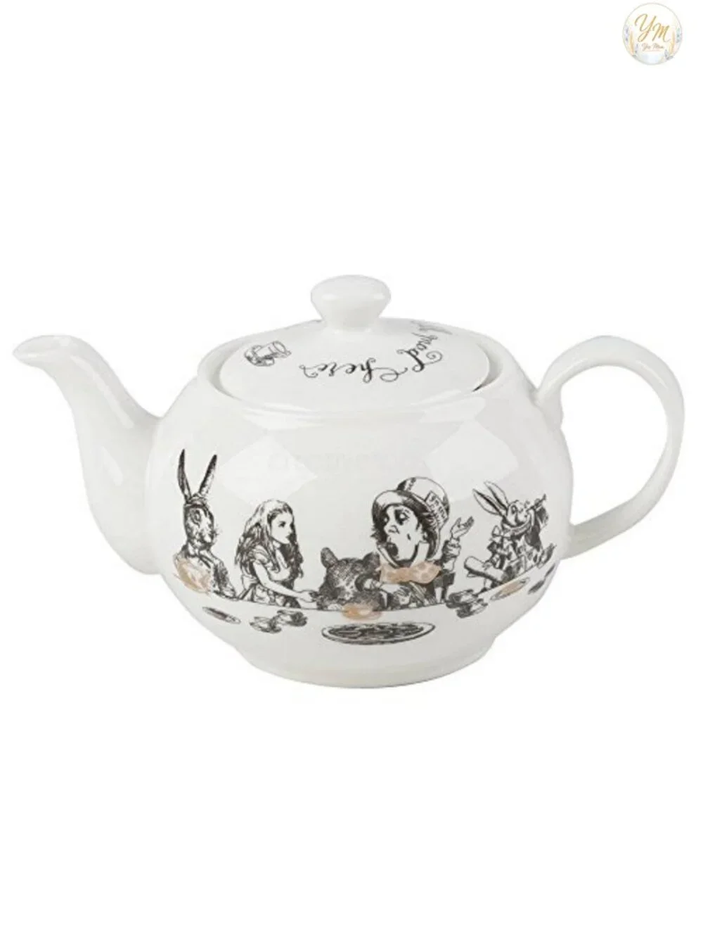 Alice in Wonderland Mini Teapot, Fine Bone China, 450ml, Gift Box
